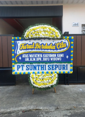 Papan Bunga Duka di Sogan