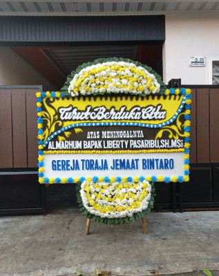Papan Bunga Duka di Sogan