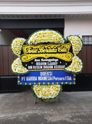 Papan Bunga Duka di Sogan